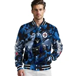 personalized winnipeg jets skull horde blue varsity jacket best selling