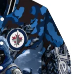 personalized winnipeg jets skull horde blue varsity jacket best selling