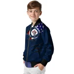 personalized winnipeg jets usa flag rips blue bomber jacket best selling