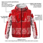 personalized wisconsin badgers cat eyes red windbreaker jacket best selling