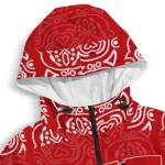 personalized wisconsin badgers cat eyes red windbreaker jacket best selling