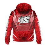 personalized wisconsin badgers us rock star red windbreaker jacket best selling
