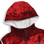 personalized wisconsin badgers us rock star red windbreaker jacket best selling