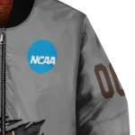 personalized wyoming cowboys feral slash grey bomber jacket best selling