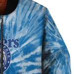 philadelphia 76ers dynamic rings blue bomber jacket best selling