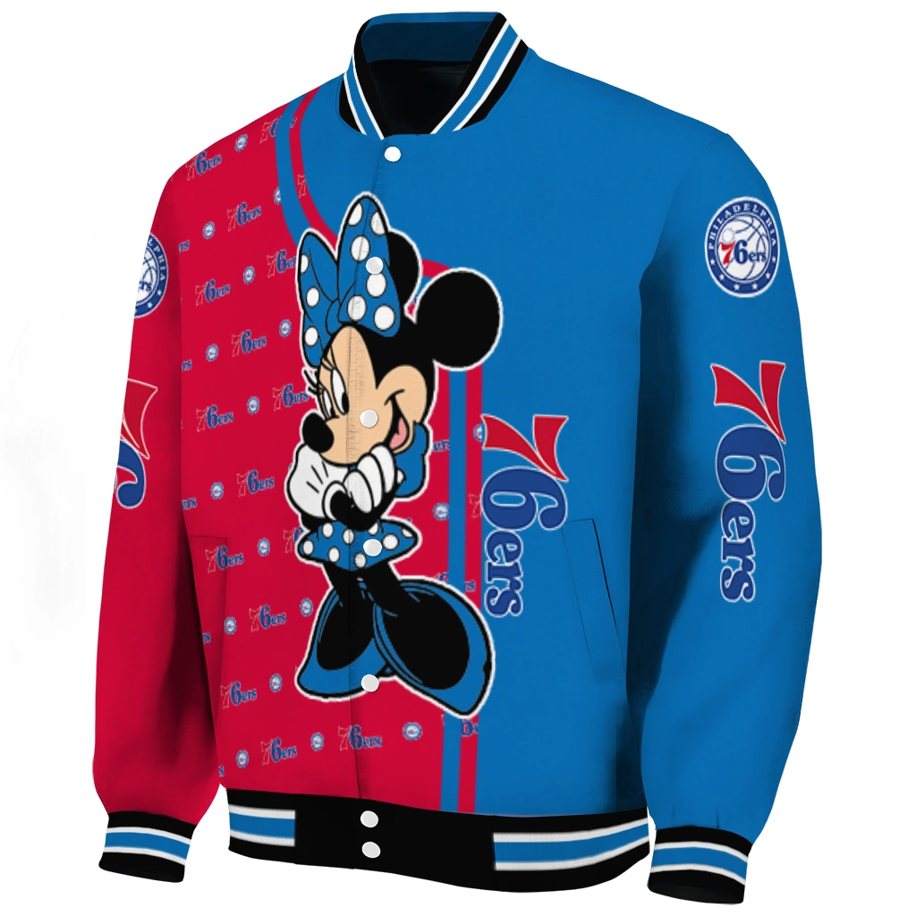 philadelphia 76ers minnie mouse blue varsity jacket best selling philadelphia 76ers minnie mouse blue varsity jacket best selling