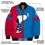 philadelphia 76ers snoopy attitude blue bomber jacket best selling