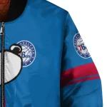 philadelphia 76ers snoopy attitude blue bomber jacket best selling