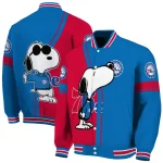 philadelphia 76ers snoopy attitude blue varsity jacket best selling