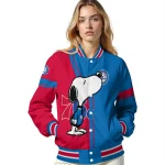 philadelphia 76ers snoopy attitude blue varsity jacket best selling