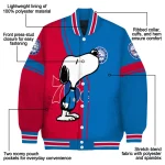 philadelphia 76ers snoopy attitude blue varsity jacket best selling