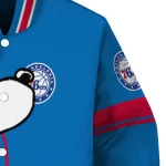 philadelphia 76ers snoopy attitude blue varsity jacket best selling