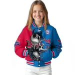 philadelphia 76ers spooky grin blue varsity jacket best selling