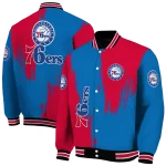 philadelphia 76ers urban mark blue varsity jacket best selling