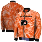 philadelphia flyers dynamic rings orange bomber jacket best selling