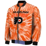 philadelphia flyers dynamic rings orange bomber jacket best selling