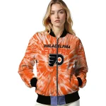philadelphia flyers dynamic rings orange bomber jacket best selling