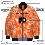 philadelphia flyers dynamic rings orange bomber jacket best selling