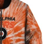 philadelphia flyers dynamic rings orange bomber jacket best selling