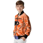 philadelphia flyers dynamic rings orange bomber jacket best selling