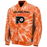 philadelphia flyers dynamic rings orange varsity jacket best selling