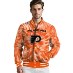 philadelphia flyers dynamic rings orange varsity jacket best selling