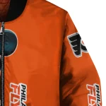 philadelphia flyers mickey mouse orange bomber jacket best selling