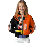 philadelphia flyers mickey mouse orange bomber jacket best selling