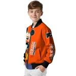 philadelphia flyers mickey mouse orange bomber jacket best selling