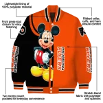 philadelphia flyers mickey mouse orange varsity jacket best selling