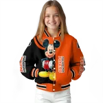 philadelphia flyers mickey mouse orange varsity jacket best selling