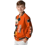 philadelphia flyers mickey mouse orange varsity jacket best selling
