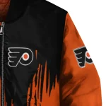 philadelphia flyers urban mark orange bomber jacket best selling