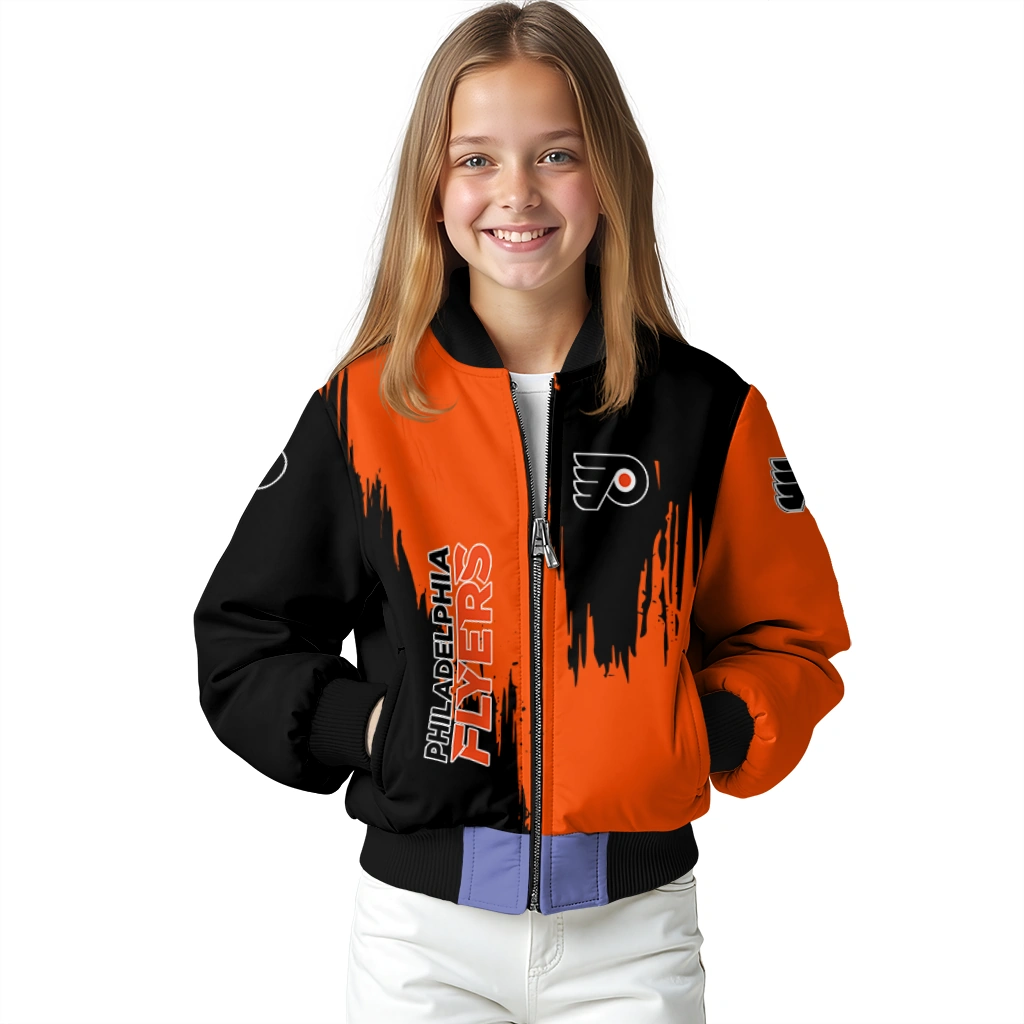 philadelphia flyers urban mark orange bomber jacket top rated philadelphia flyers urban mark orange bomber jacket top rated