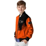philadelphia flyers urban mark orange bomber jacket best selling