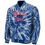 philadelphia phillies dynamic rings blue varsity jacket best selling