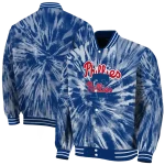 philadelphia phillies dynamic rings blue varsity jacket best selling