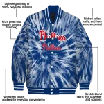 philadelphia phillies dynamic rings blue varsity jacket best selling