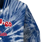 philadelphia phillies dynamic rings blue varsity jacket best selling