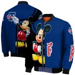 philadelphia phillies mickey mouse blue bomber jacket best selling