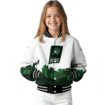 phoenix suns clover pattern print white green varsity jacket best selling