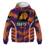 phoenix suns dynamic heat wave purple windbreaker jacket best selling