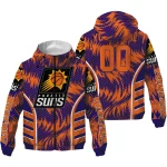 phoenix suns dynamic heat wave purple windbreaker jacket best selling