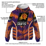 phoenix suns dynamic heat wave purple windbreaker jacket best selling
