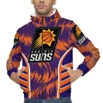phoenix suns dynamic heat wave purple windbreaker jacket best selling