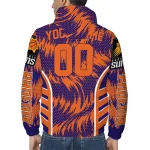 phoenix suns dynamic heat wave purple windbreaker jacket best selling