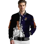phoenix suns edgy scratch effect purple black varsity jacket best selling