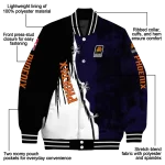 phoenix suns edgy scratch effect purple black varsity jacket best selling