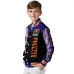 phoenix suns fire skull purple black varsity jacket best selling
