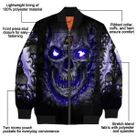 phoenix suns inferno skull purple black bomber jacket best selling